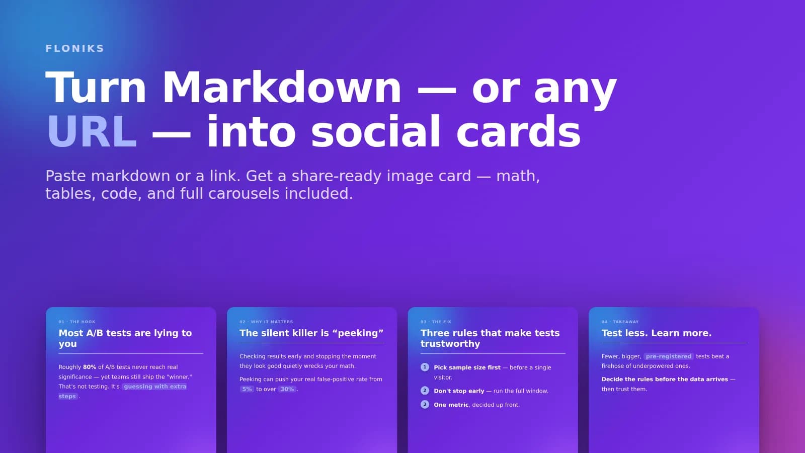 Turn Markdown — or Any URL — Into Beautiful Social Cards
